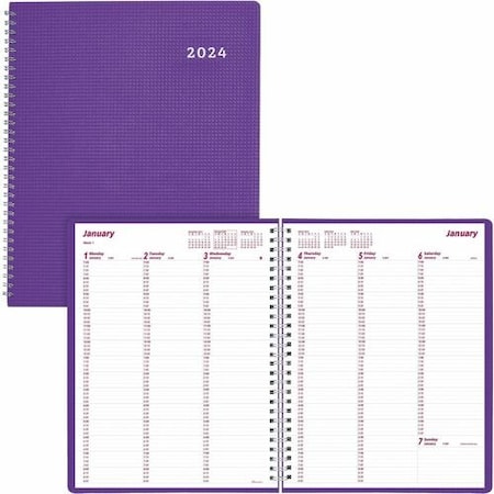 Rediform WKLY PLANNER, 11X8, DFLX, PUR REDCB950VPUR